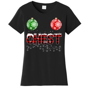 Chest Nuts Christmas Matching Couple Chestnuts Women's T-Shirt