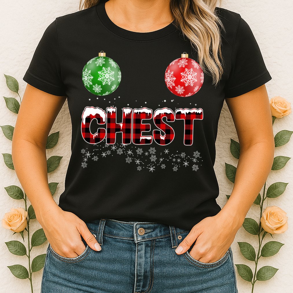 Chest Nuts Christmas Matching Couple Chestnuts Womens T-Shirt