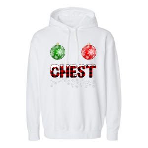 Chest Nuts Christmas Matching Couple Chestnuts Garment-Dyed Fleece Hoodie