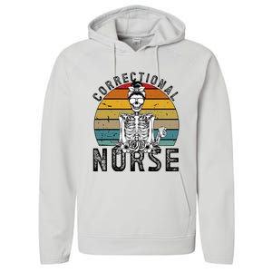 Correctional Nurse Corrections Nurse Correctional Nursing Performance Fleece Hoodie