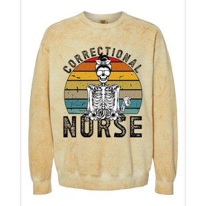 Correctional Nurse Corrections Nurse Correctional Nursing Colorblast Crewneck Sweatshirt