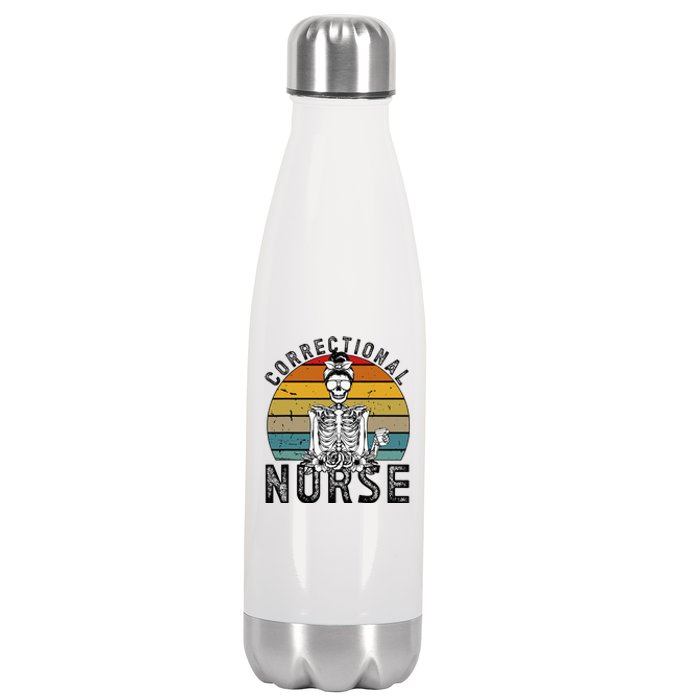 Correctional Nurse Corrections Nurse Correctional Nursing Stainless Steel Insulated Water Bottle