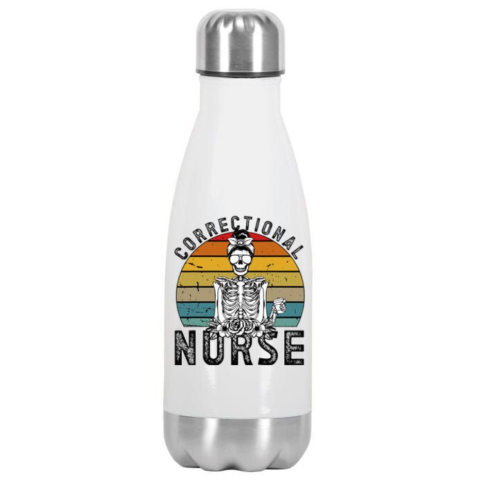 Correctional Nurse Corrections Nurse Correctional Nursing Stainless Steel Insulated Water Bottle