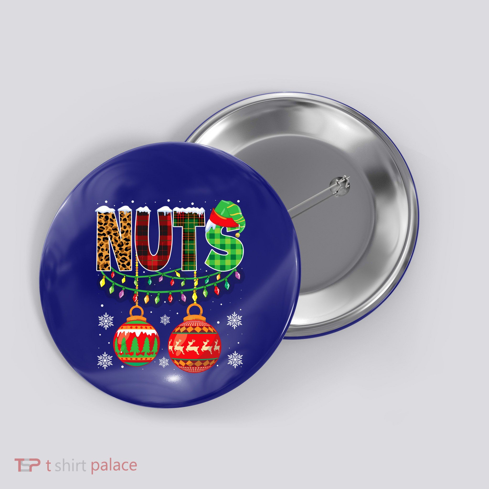 Chest Nuts Chestnuts Christmas Ornats Xmas Funny Gift Button