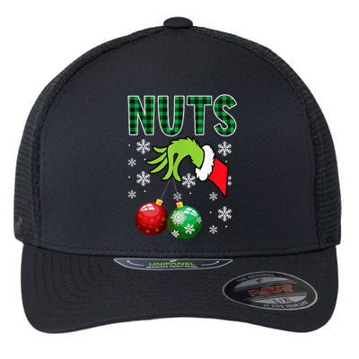 Chest Nuts Christmas  Funny Matching Couple Chestnuts  Flexfit Unipanel Trucker Cap