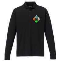 Colorful Nature Performance Long Sleeve Polo