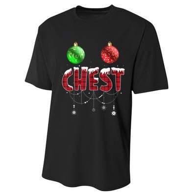 Chest Nuts Christmas  Matching Couple Chestnuts Performance Sprint T-Shirt