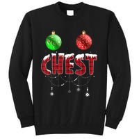 Chest Nuts Christmas  Matching Couple Chestnuts Tall Sweatshirt