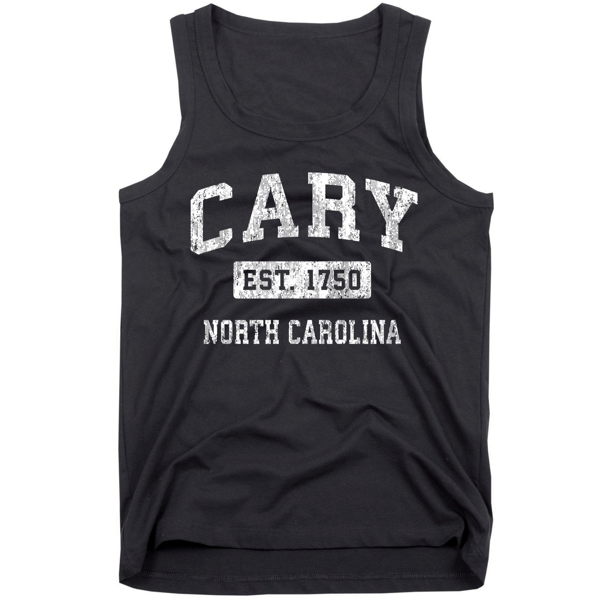 Cary North Carolina Nc Vintage Established Sports Tank Top