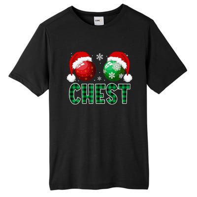 Chest Nuts Christmas Funny Matching Couple Chestnuts Tall Fusion ChromaSoft Performance T-Shirt