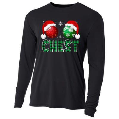 Chest Nuts Christmas Funny Matching Couple Chestnuts Cooling Performance Long Sleeve Crew