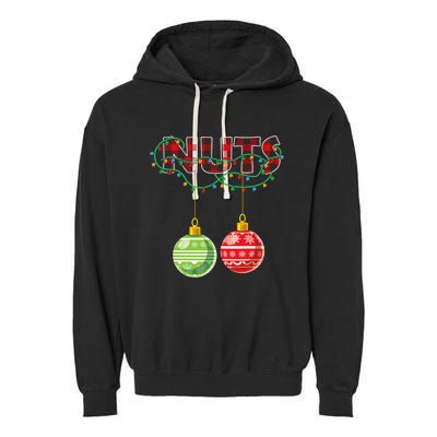 Chest Nuts Christmas Matching Couple Chestnuts Garment-Dyed Fleece Hoodie