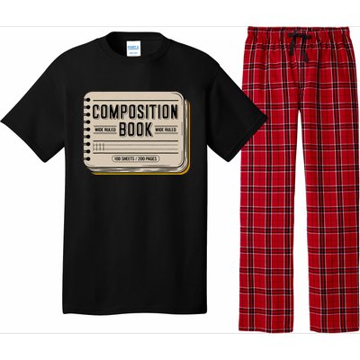 Composition Notebook Costume Teacher Group Matching Pajama Set