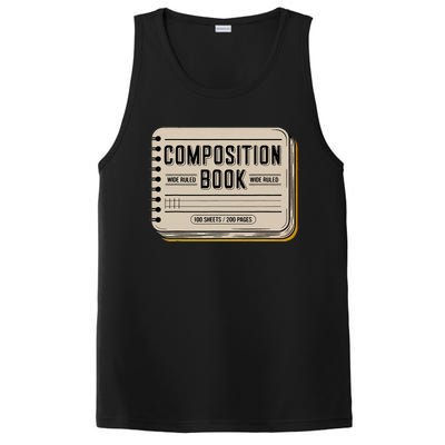 Composition Notebook Costume Teacher Group Matching PosiCharge Competitor Tank