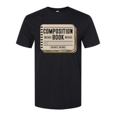 Composition Notebook Costume Teacher Group Matching Softstyle® CVC T-Shirt