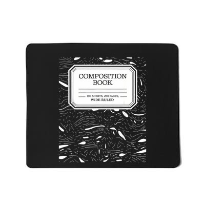 Composition Notebook Costume Matching Halloween Mousepad
