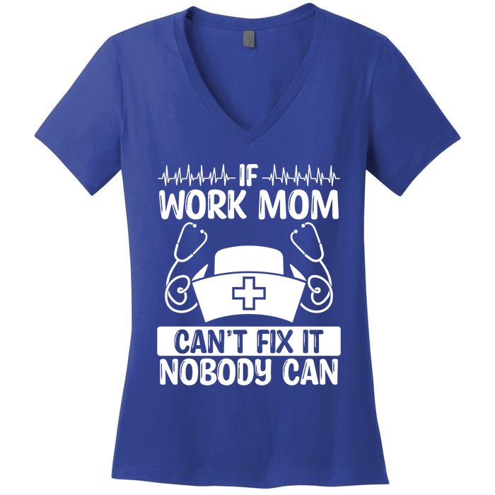 Cna Nurse Co Worker Cardiac Nursing Work Mom Er Nurses Gift Women's V-Neck T-Shirt