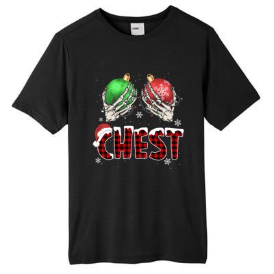 Chest Nuts Christmas Chestnuts Xmas Couple Matching Costume Gift Tall Fusion ChromaSoft Performance T-Shirt