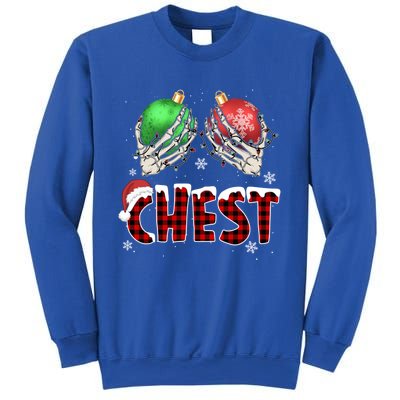 Chest Nuts Christmas Chestnuts Xmas Couple Matching Costume Gift Sweatshirt