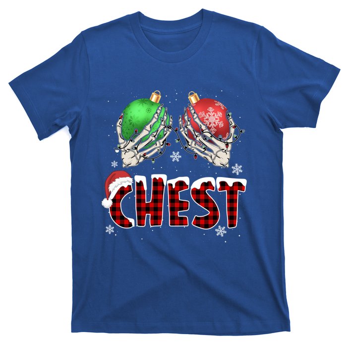 Chest Nuts Christmas Chestnuts Xmas Couple Matching Costume Gift T-Shirt