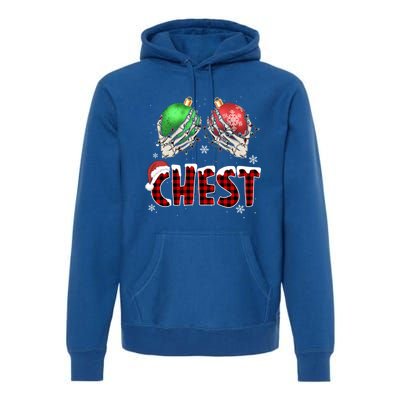 Chest Nuts Christmas Chestnuts Xmas Couple Matching Costume Gift Premium Hoodie