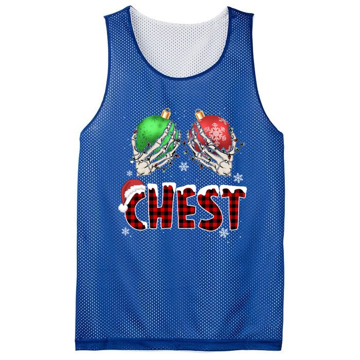 Chest Nuts Christmas Chestnuts Xmas Couple Matching Costume Gift Mesh Reversible Basketball Jersey Tank