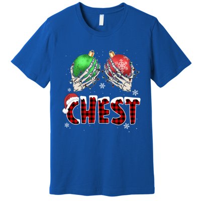 Chest Nuts Christmas Chestnuts Xmas Couple Matching Costume Gift Premium T-Shirt