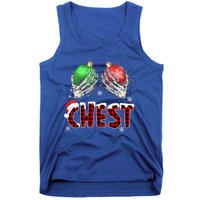 Chest Nuts Christmas Chestnuts Xmas Couple Matching Costume Gift Tank Top