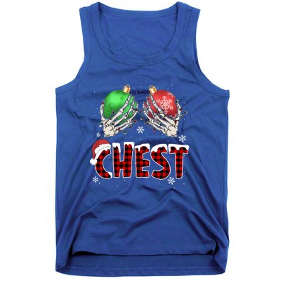 Chest Nuts Christmas Chestnuts Xmas Couple Matching Costume Gift Tank Top