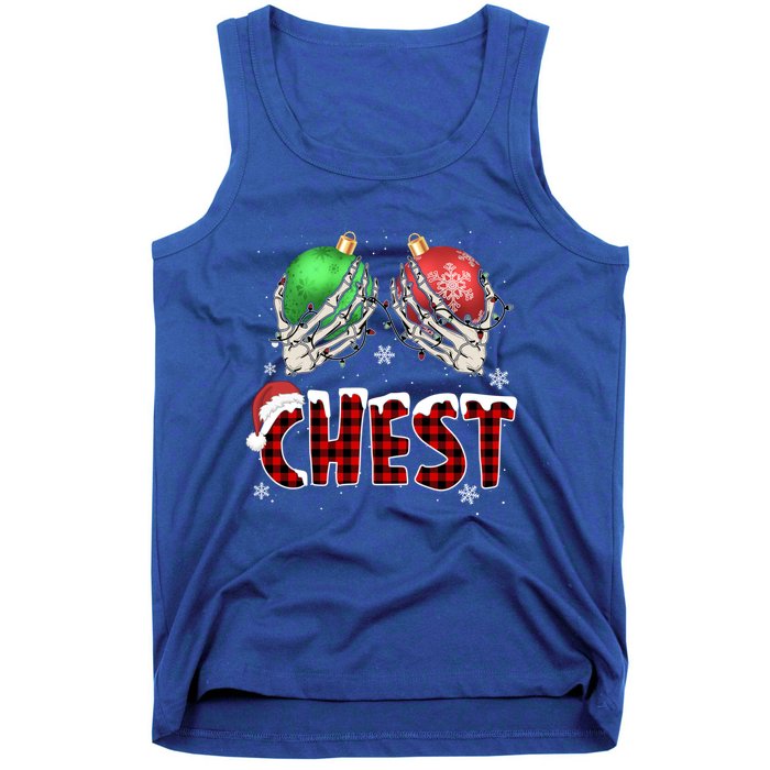 Chest Nuts Christmas Chestnuts Xmas Couple Matching Costume Gift Tank Top