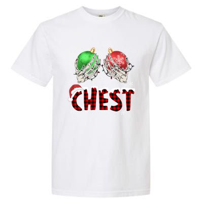 Chest Nuts Christmas Chestnuts Xmas Couple Matching Costume Gift Garment-Dyed Heavyweight T-Shirt