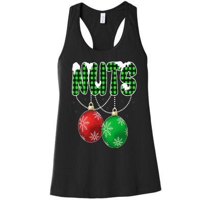 Chest Nuts Christmas Matching Couple Chestnuts Women's Racerback Tank