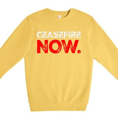 Ceasefire NOW Premium Crewneck Sweatshirt