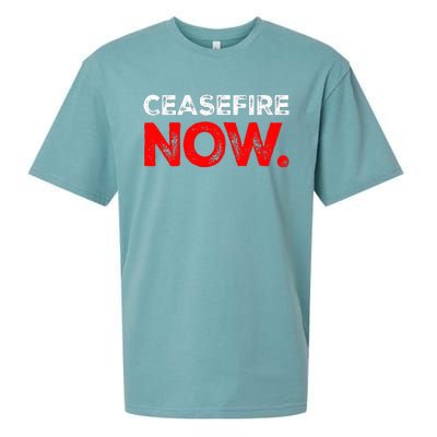 Ceasefire NOW Sueded Cloud Jersey T-Shirt