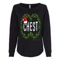 Chest Nuts Christmas Funny Matching Couple Chestnuts Womens California Wash Sweatshirt