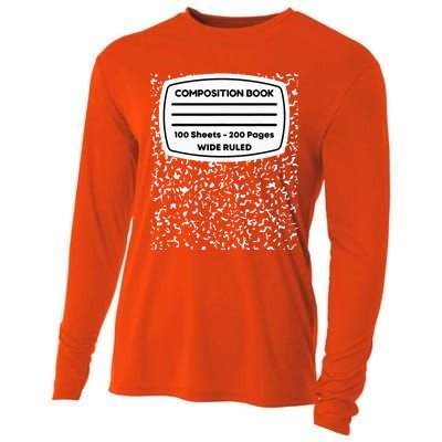 Composition Notebook Costume Matching Group Halloween Cooling Performance Long Sleeve Crew