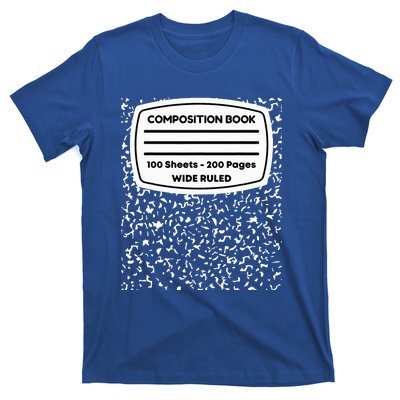 Composition Notebook Costume Matching Group Halloween T-Shirt