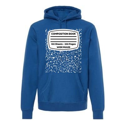 Composition Notebook Costume Matching Group Halloween Premium Hoodie