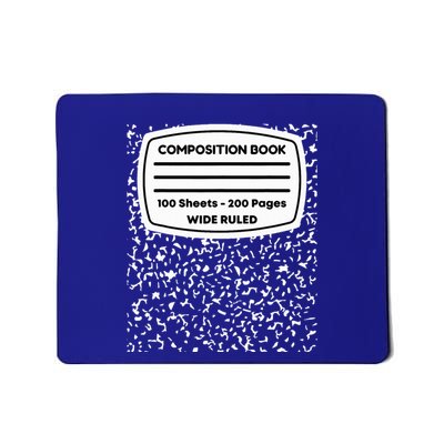 Composition Notebook Costume Matching Group Halloween Mousepad