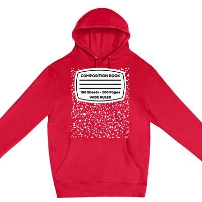 Composition Notebook Costume Matching Group Halloween Premium Pullover Hoodie