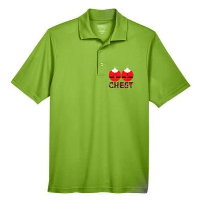 Chest Nuts Christmas Matching Couple Chestnuts Xmas Men's Origin Performance Pique Polo