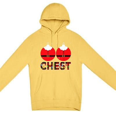 Chest Nuts Christmas Matching Couple Chestnuts Xmas Premium Pullover Hoodie