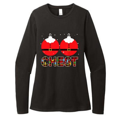 Chest Nuts Christmas Matching Couple Chestnuts Xmas Womens CVC Long Sleeve Shirt