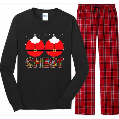 Chest Nuts Christmas Matching Couple Chestnuts Xmas Long Sleeve Pajama Set