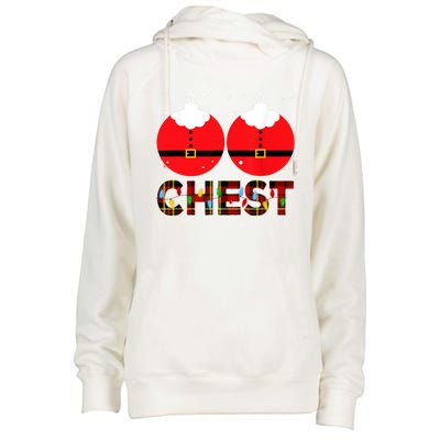 Chest Nuts Christmas Matching Couple Chestnuts Xmas Womens Funnel Neck Pullover Hood