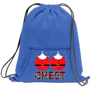 Chest Nuts Christmas Matching Couple Chestnuts Xmas Sweatshirt Cinch Pack Bag