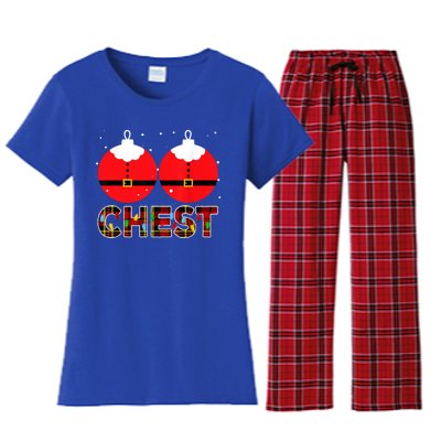 Chest Nuts Christmas Matching Couple Chestnuts Xmas Women's Flannel Pajama Set