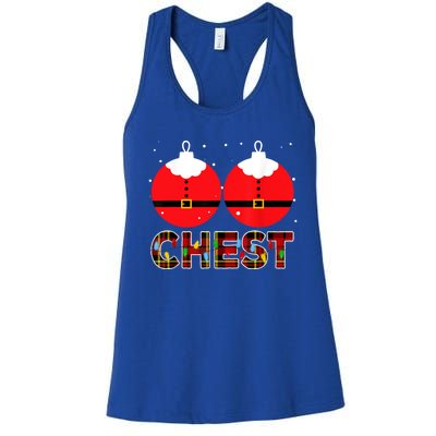 Chest Nuts Christmas Matching Couple Chestnuts Xmas Women's Racerback Tank