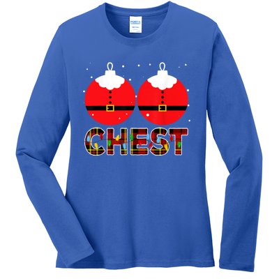 Chest Nuts Christmas Matching Couple Chestnuts Xmas Ladies Long Sleeve Shirt