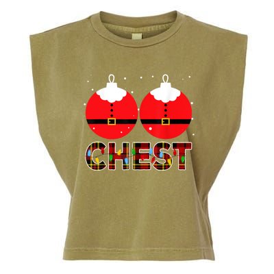 Chest Nuts Christmas Matching Couple Chestnuts Xmas Garment-Dyed Women's Muscle Tee